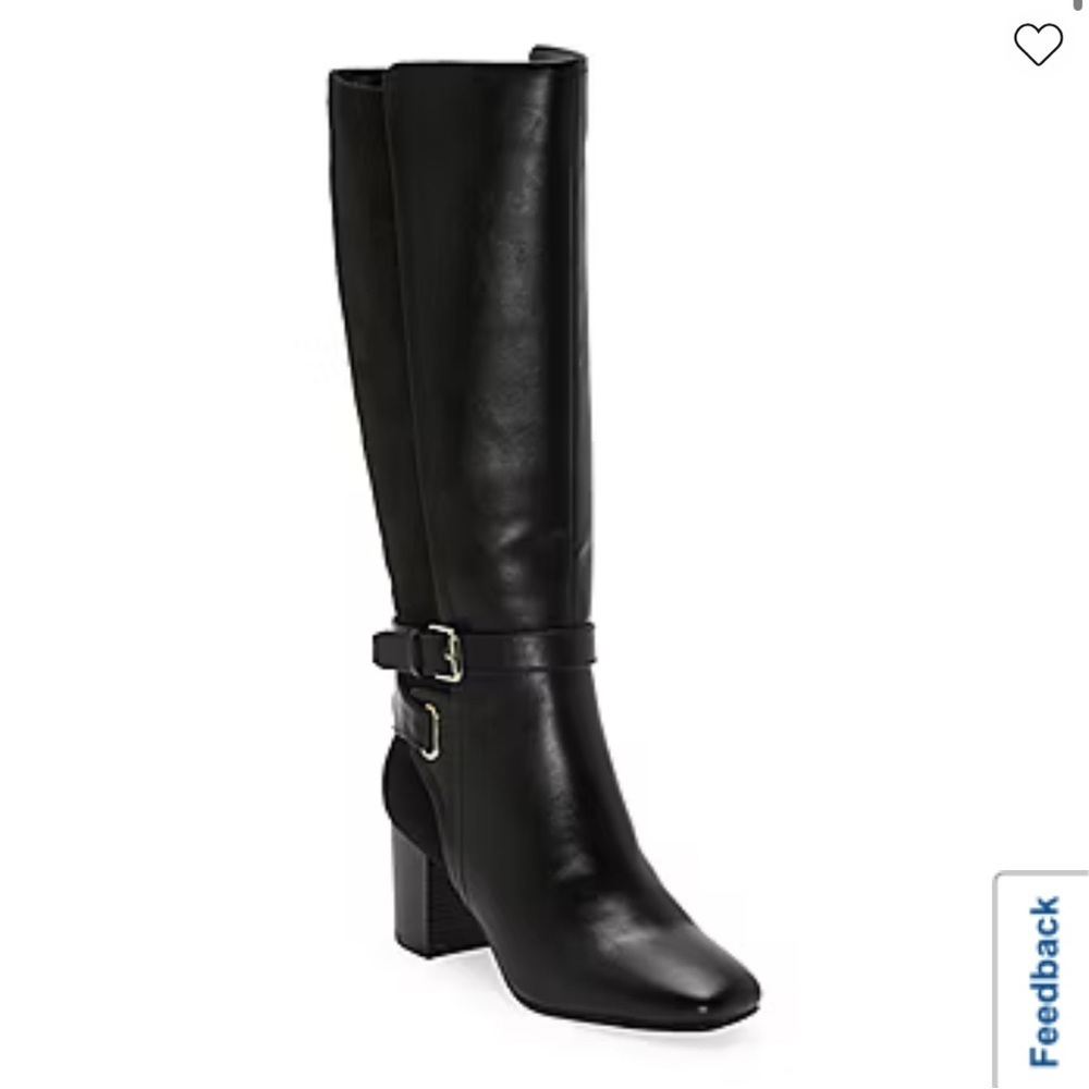 Liz Claiborne Womens Hemlock Block
Heel Riding Boots Size 10M